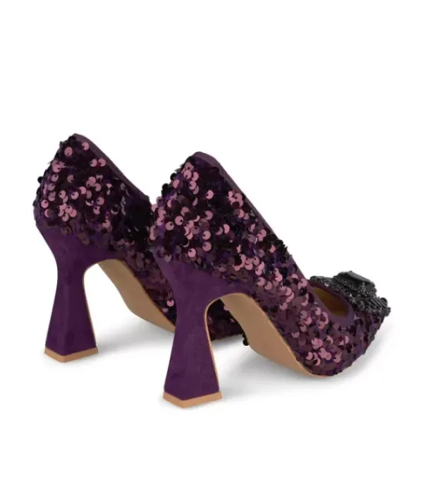 Zapatos De Tacón Azules*Alma en Pena Comprar Tacónes Altos Con Lentejuelas