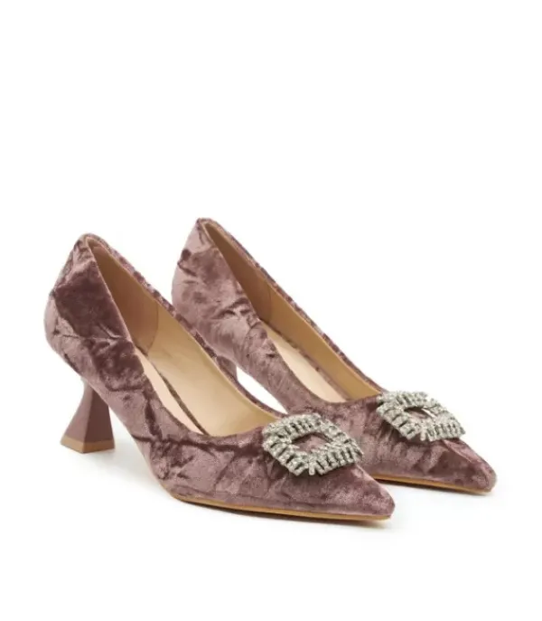 Zapatos De Tacón Azules*Alma en Pena Comprar Zapato Punta Puntiaguda Con Adorno