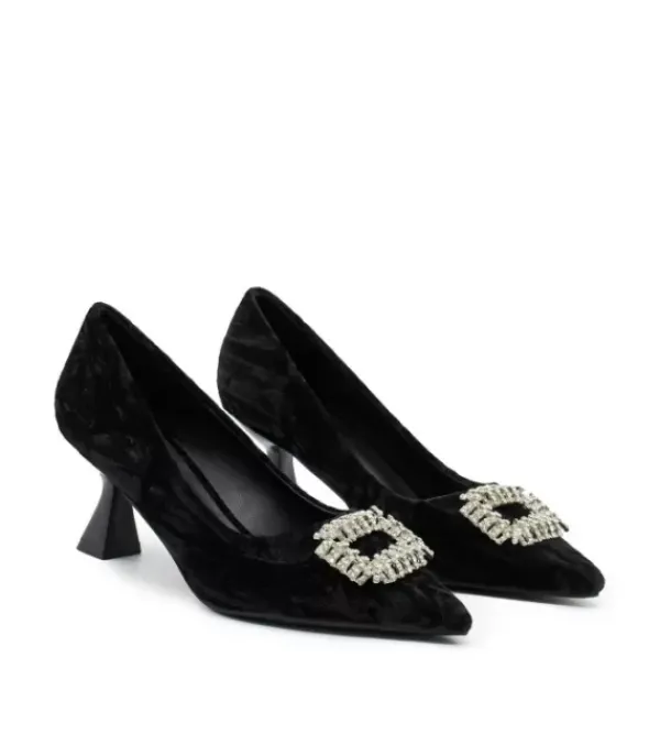 Zapatos De Tacón Azules*Alma en Pena Comprar Zapato Punta Puntiaguda Con Adorno