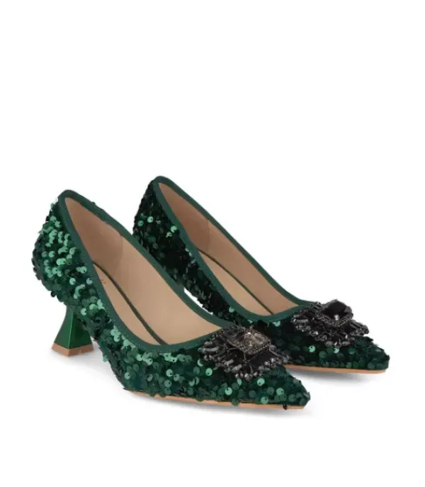 Zapatos De Tacón Azules*Alma en Pena Comprar Zapatos De Tacón Con Lentejuelas