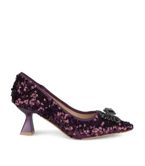Zapatos De Tacón Azules*Alma en Pena Comprar Zapatos De Tacón Con Lentejuelas