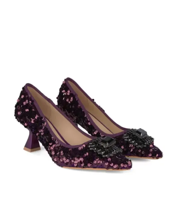 Zapatos De Tacón Azules*Alma en Pena Comprar Zapatos De Tacón Con Lentejuelas