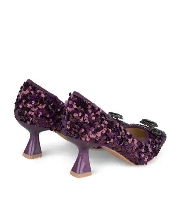 Zapatos De Tacón Azules*Alma en Pena Comprar Zapatos De Tacón Con Lentejuelas