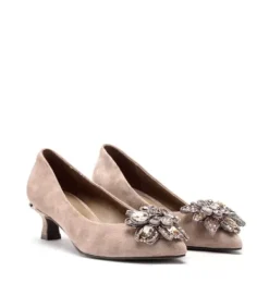 Zapatillas*Alma en Pena Comprar Zapato Tacón Con Flor