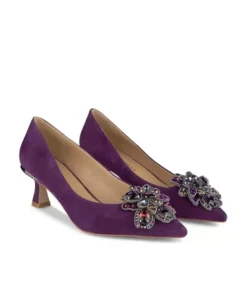 Zapatillas*Alma en Pena Comprar Zapato Tacón Con Flor