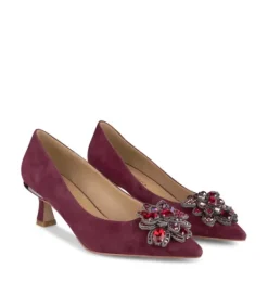 Zapatillas*Alma en Pena Comprar Zapato Tacón Con Flor